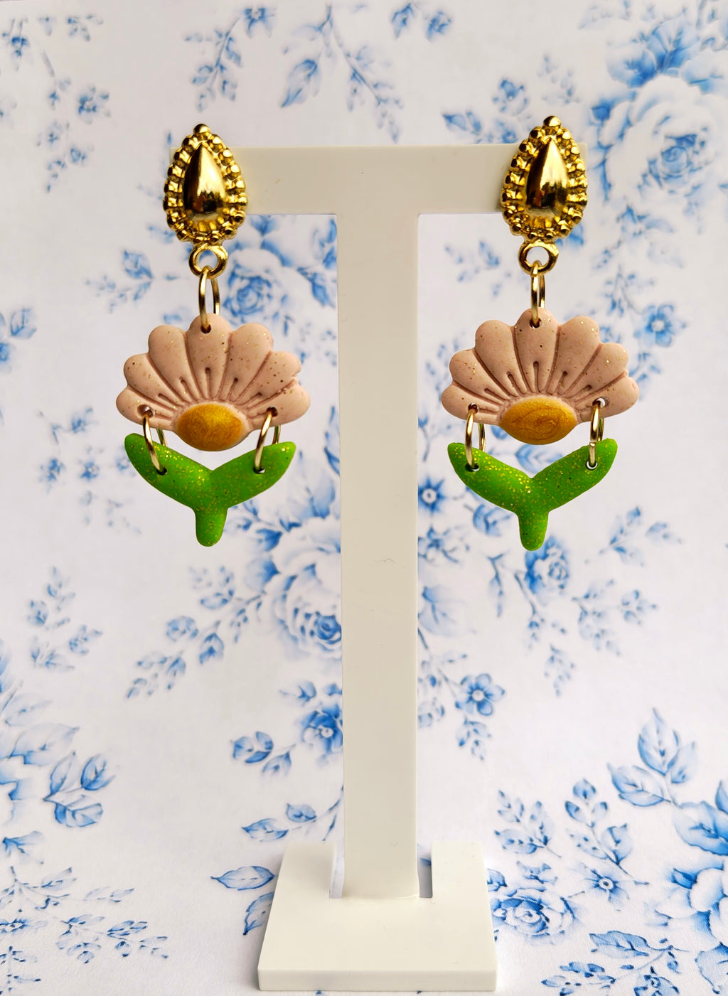 Boucles d'oreilles La romantique rose