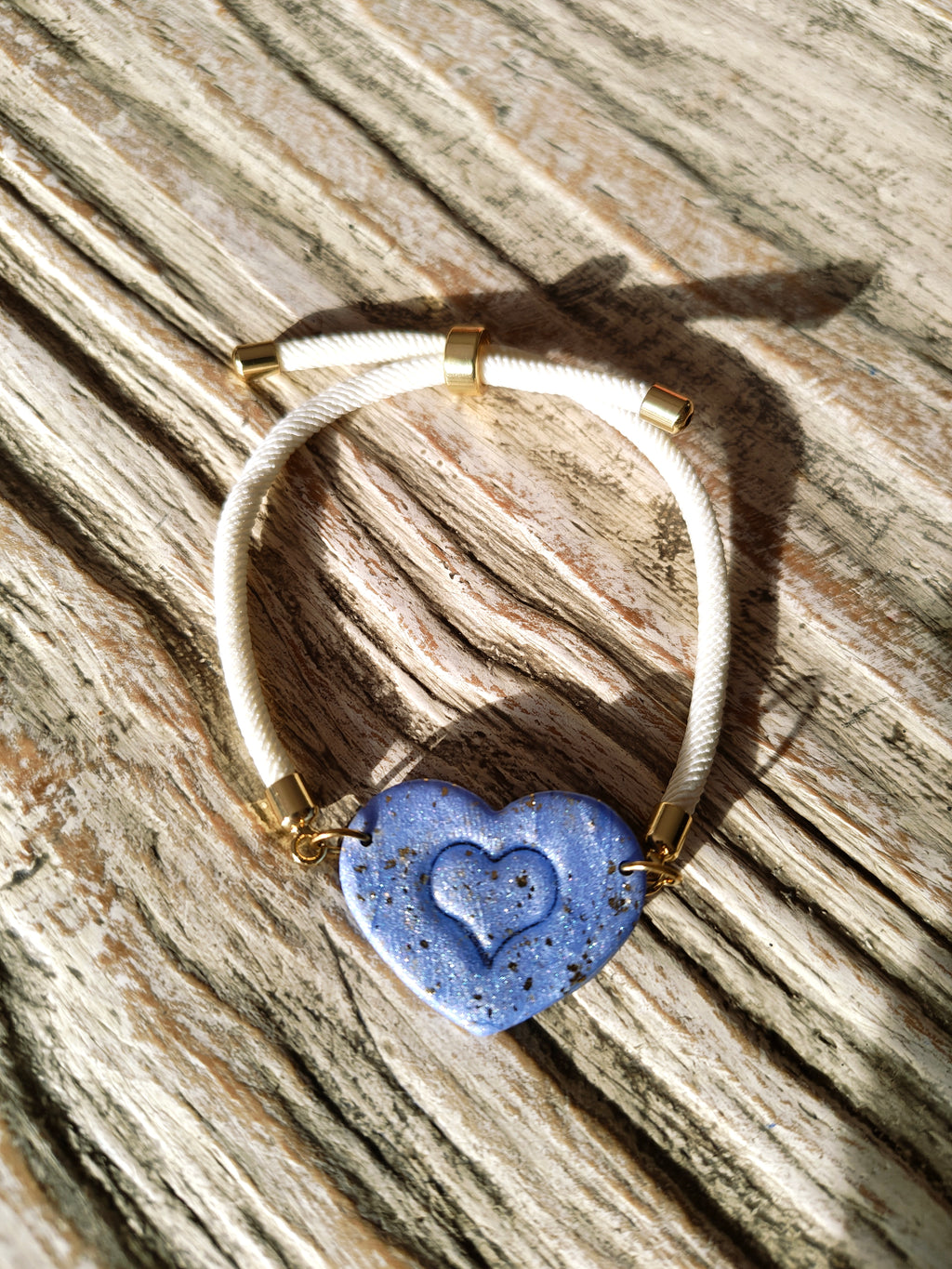 Bracelet coeur bleu