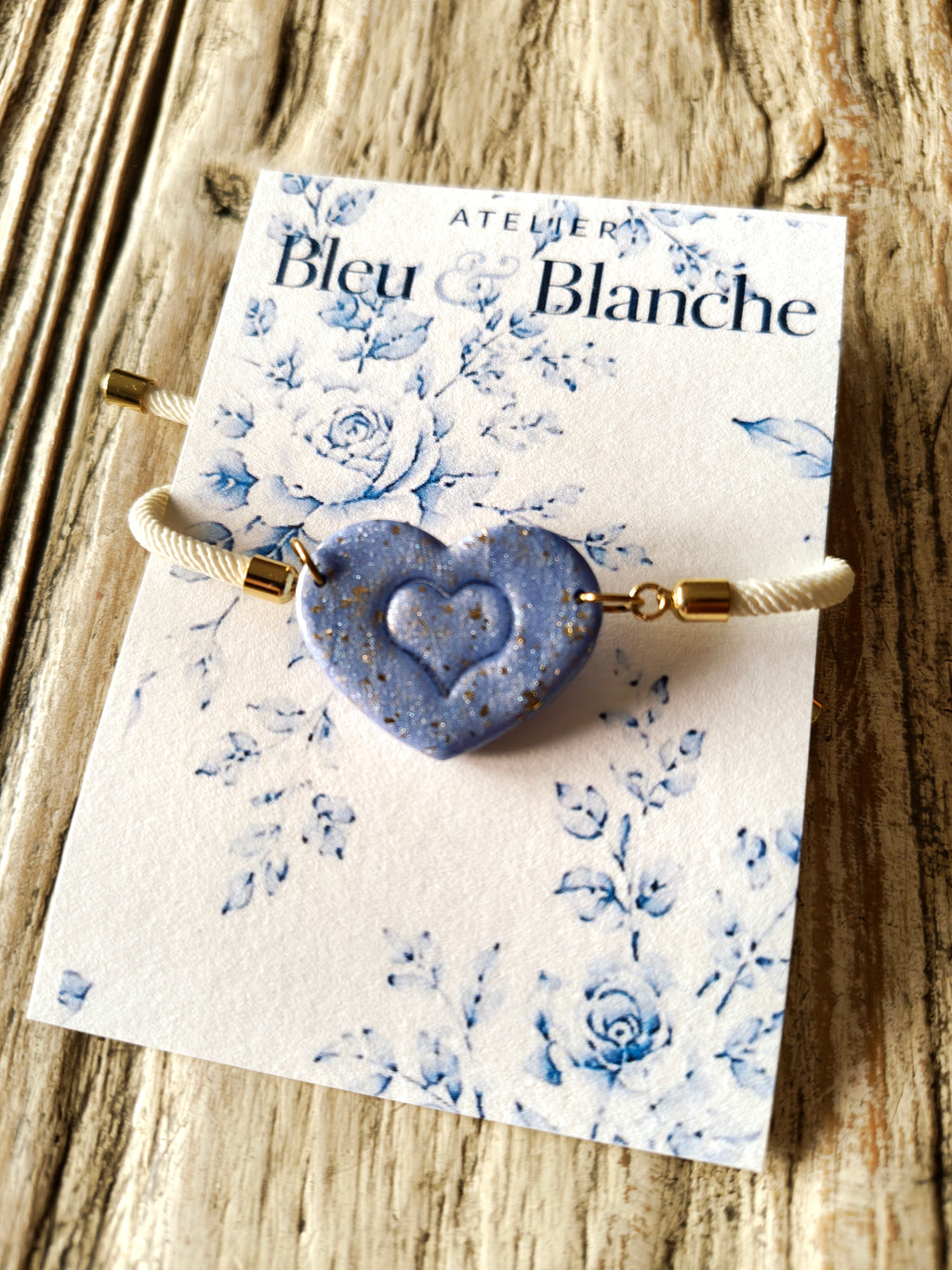 Bracelet coeur bleu