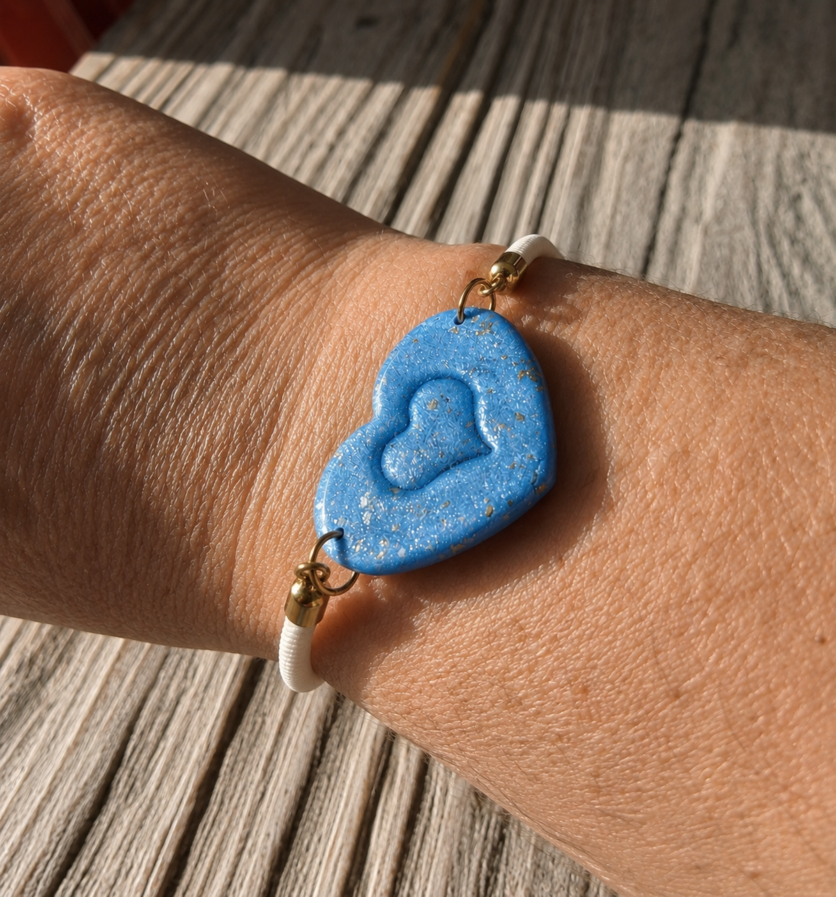 Bracelet coeur bleu