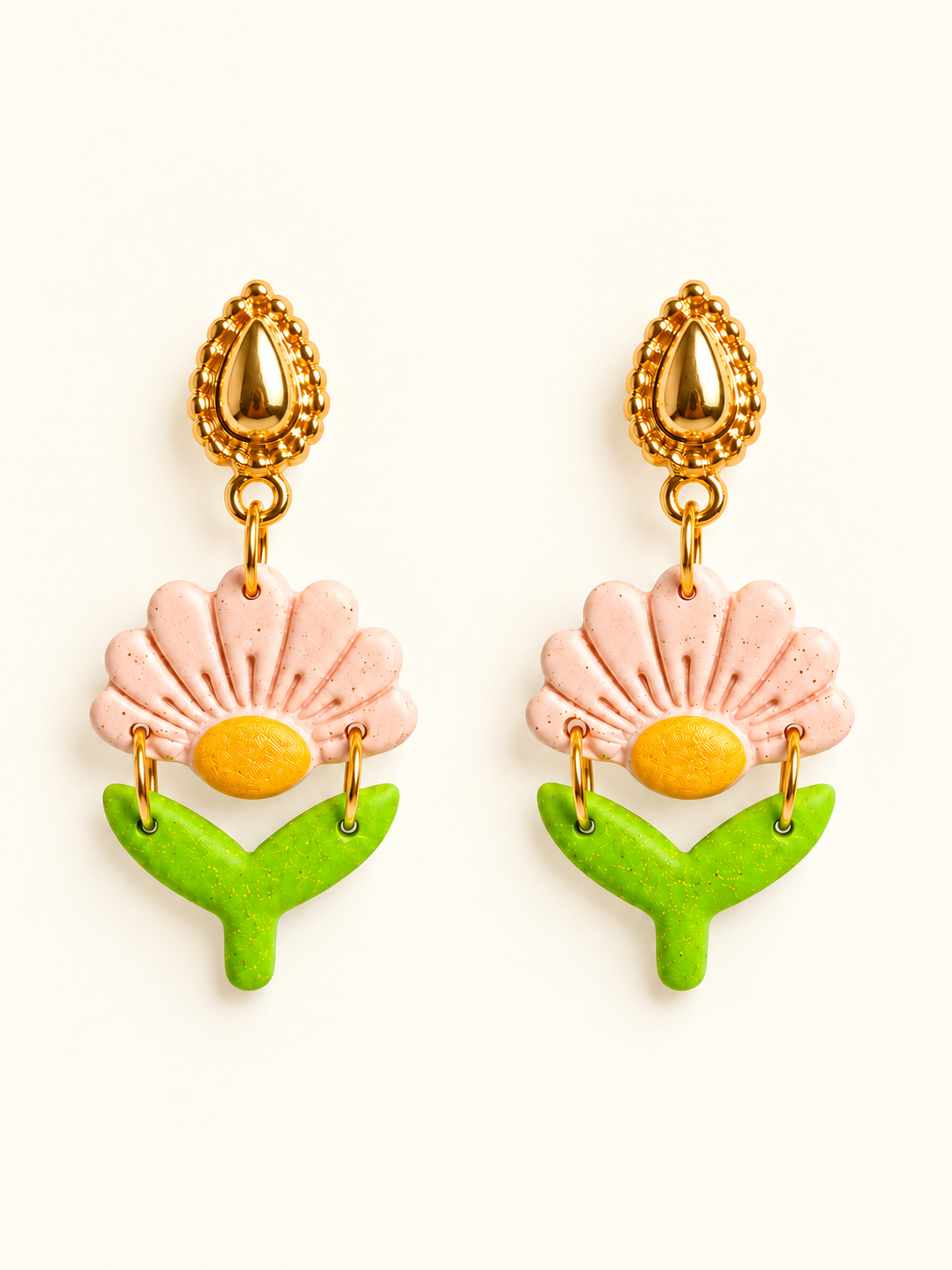 Boucles d'oreilles La romantique rose